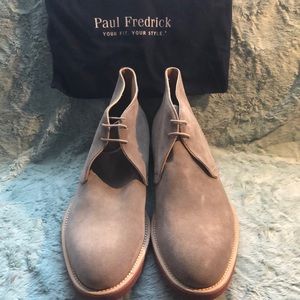 Paul Fredrick Tan Suede Shoes